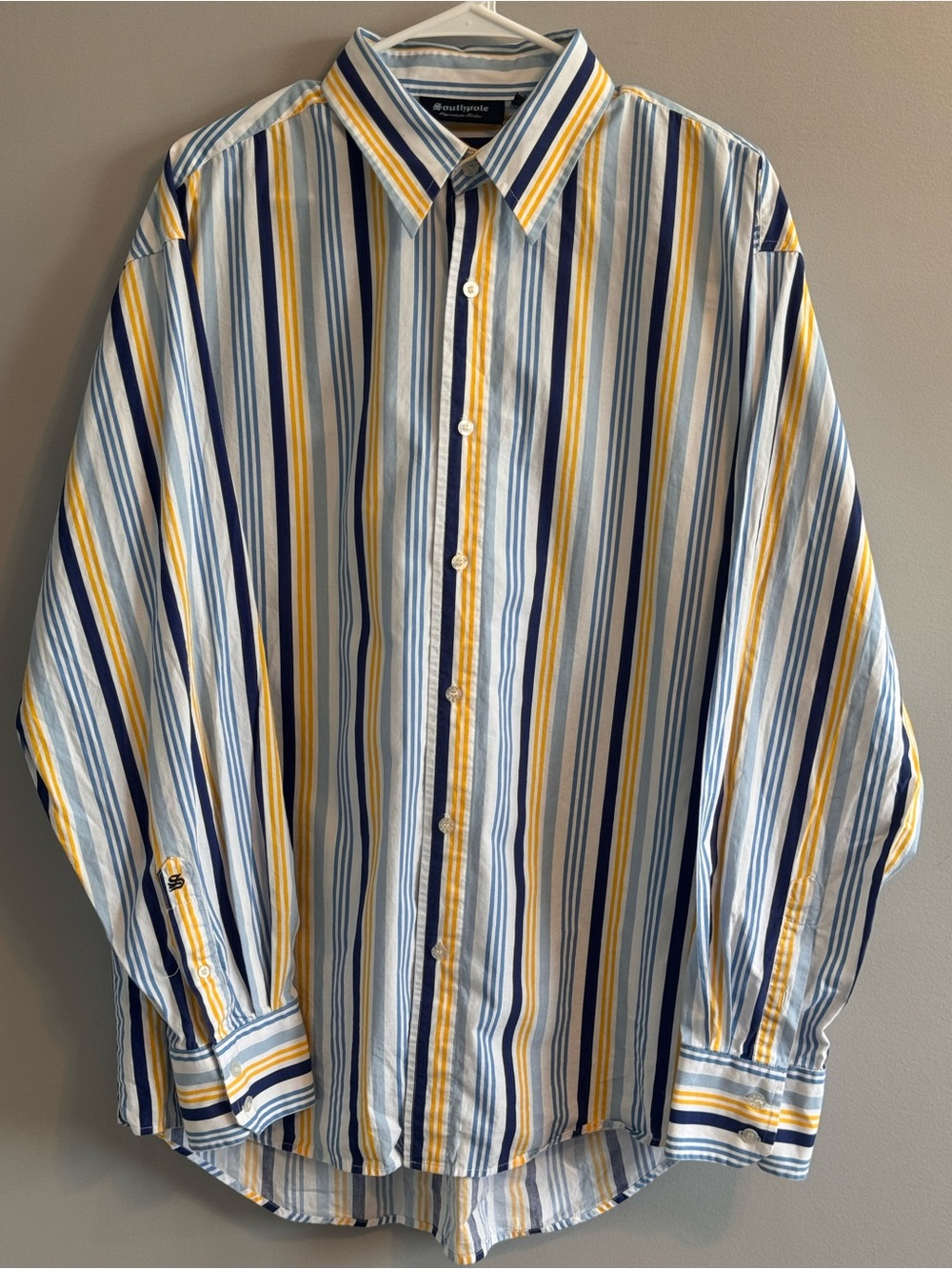 Southpole Signature Series Striped Button Down Shirt Men’s XL Cotton